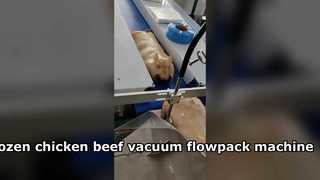 Kolay Kullanım Dondurulmuş Tavuk, Sığır Eti ve Domuz Eti Vakumlu Yastık Paketleme Makinesi Akış Paketleme Makinesi