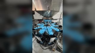 300g Şap Granülleri için Otomatik Döner Hazır Kese Paketleme Makinesi