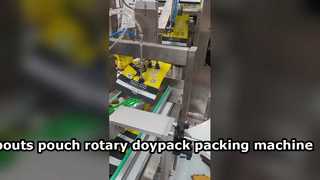 CE Belgesi LC-260R 8 İstasyon Otomatik Önceden hazırlanmış emzikli torbalar döner paketleme makinesi meyve suları, güveç