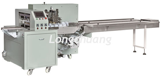 Süper Market Yatay Akış Paketleme Makinesi Sebze Lahana Yastık Paketleme Makinesi